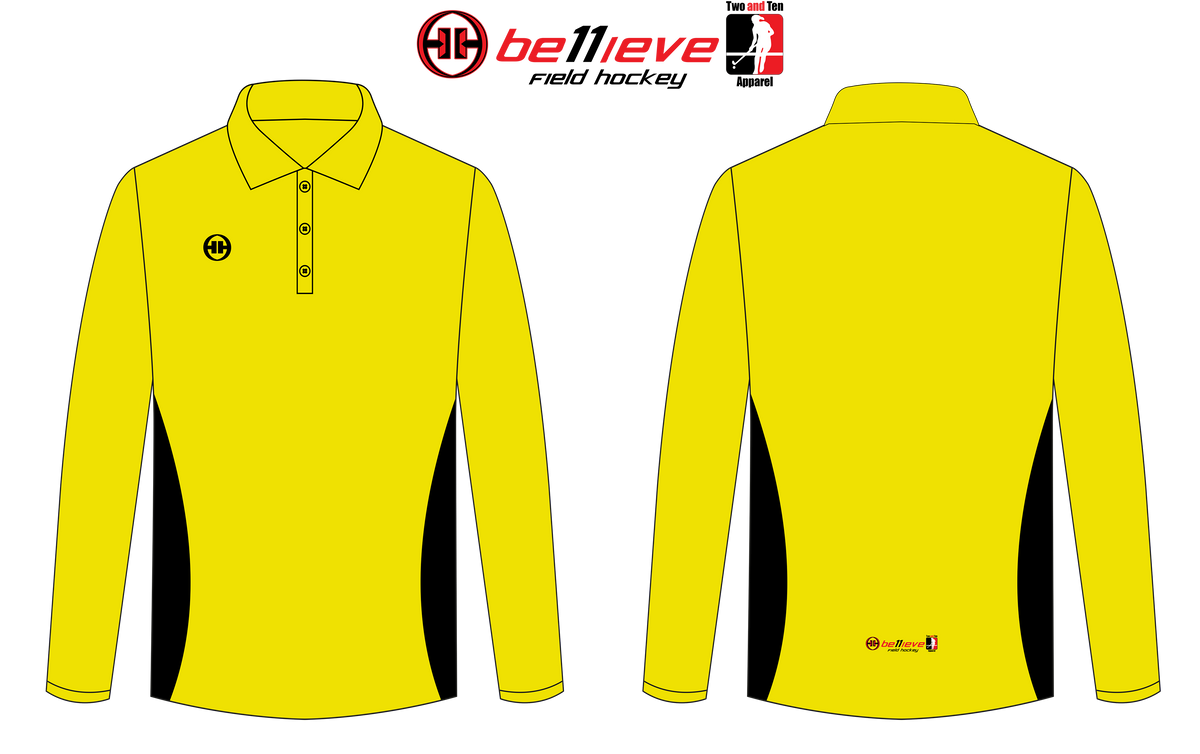 Be11ieve Men's Field Hockey Umpire Top Long Sleeve HaganCustomSports