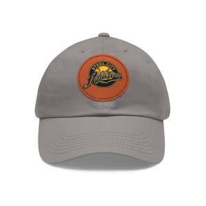 Dad Hat with Leather Patch (Round w/printed logo) - SCA