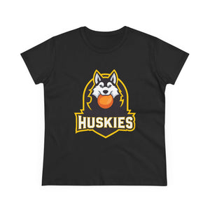 Women's T-Shirt Husky Broomball Design