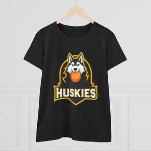 Women's T-Shirt Husky Broomball Design