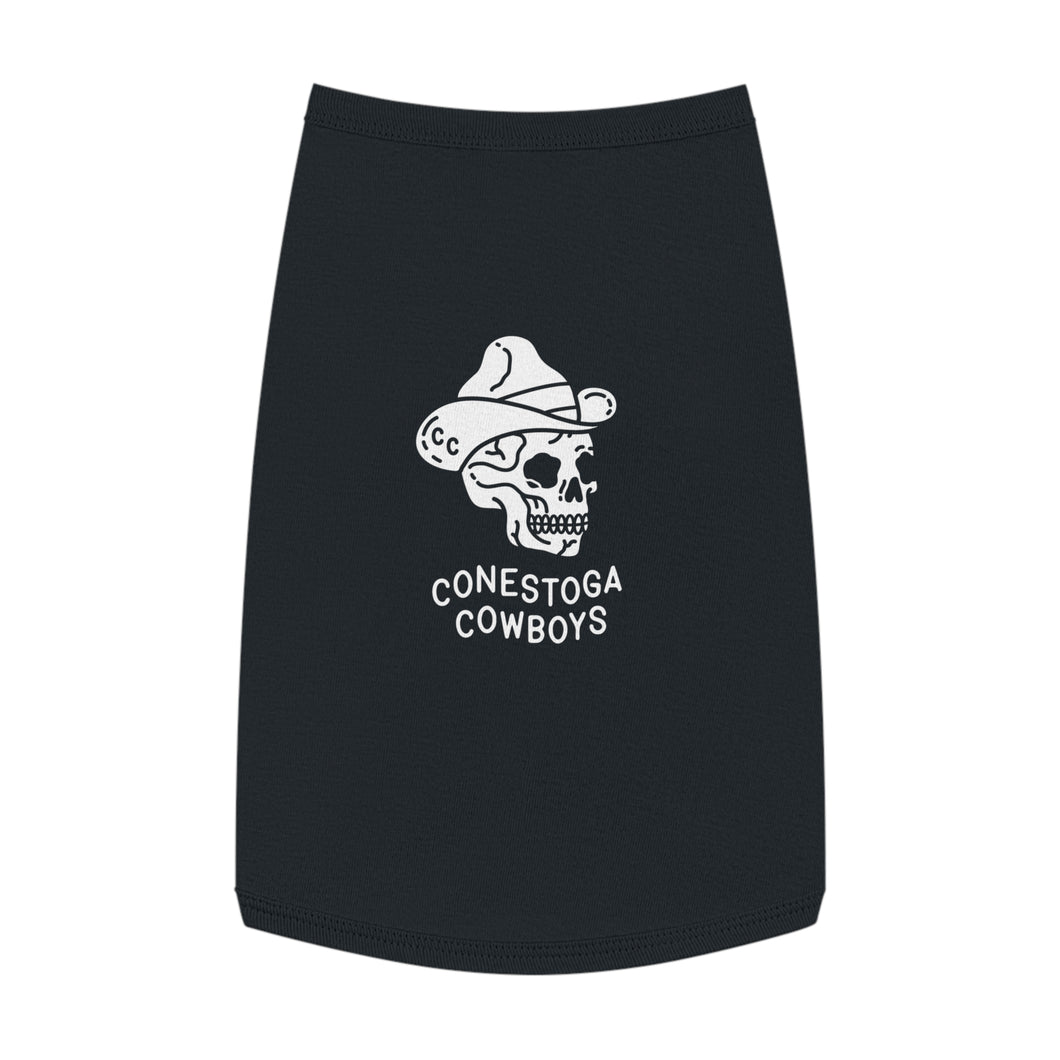 Conestoga Cowboys Pet Tank Top (white logo)