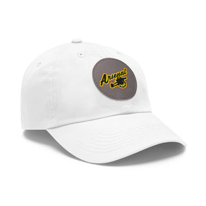 Dad Hat with Leather Patch (Round) - Arsenal