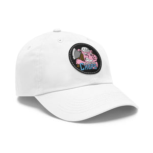 CHOPS - Dad Hat with Leather Patch (Round)