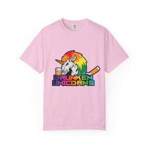 Drunken Unicorn Unisex Garment-Dyed T-shirt - PBH