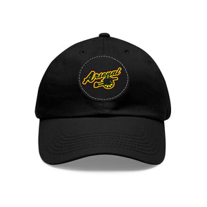 Dad Hat with Leather Patch (Round) - Arsenal