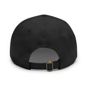 Dad Hat with Leather Patch (Round) - Hellfish