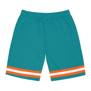 Tropics (Blue) Men's Board Shorts (AOP)