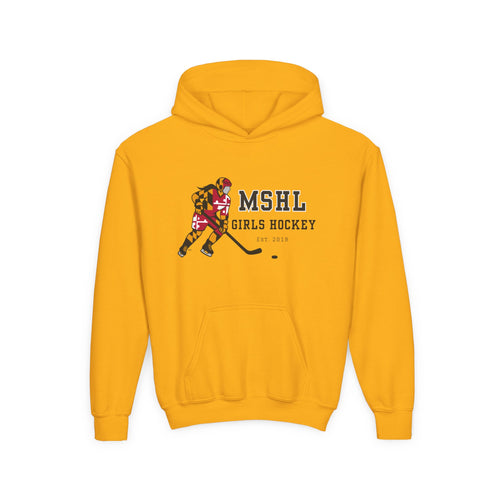 MSHL Girls Hockey Youth Heavy Blend™ Hooded Sweatshirt (Colors)