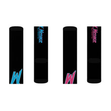 Menace Black Sublimation Crew Socks