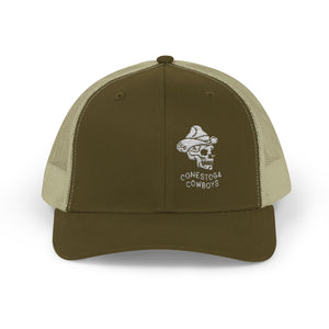 Cotton Snapback Trucker Cap - Conestoga Cowboys (white logo)