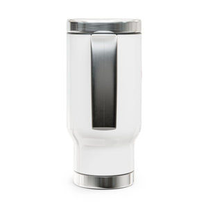 Stainless Steel Travel Mug with Handle, 14oz  - Be11ieve