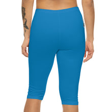 Women’s Capri Leggings (AOP) - Militia (blue)