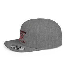 Flat Bill Snapback - Hired Guns (black/red logo)