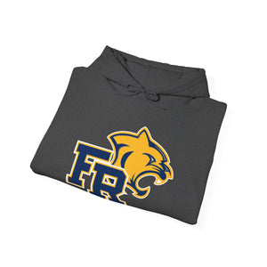 Unisex Hooded Sweatshirt - Franklin Regional Devo (front logo, sleeve text)