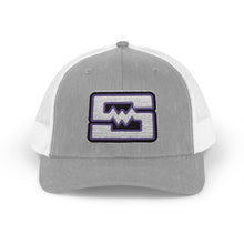 Embroidered Snapback Trucker Cap - Shockwave