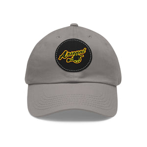 Dad Hat with Leather Patch (Round) - Arsenal