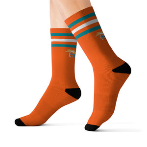 Tropics Sublimation Socks - Orange