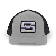 Embroidered Snapback Trucker Cap - Shockwave