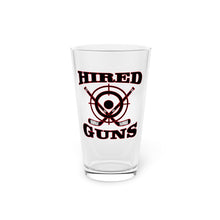 Pint Glass, 16oz - Hired Guns