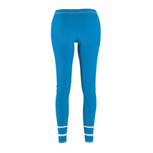 Women's Cut & Sew Casual Leggings (AOP) - Militia (blue)