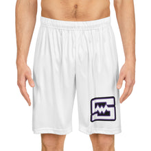 Warm Up Shorts (basketball style, no pockets) - Shockwave (white)