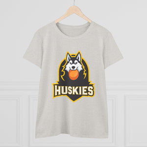 Women's T-Shirt Husky Broomball Design