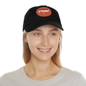 CSHL - Dad Hat with Leather Patch (Round)