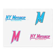 NY Menace Hockey Logo Sticker Sheet