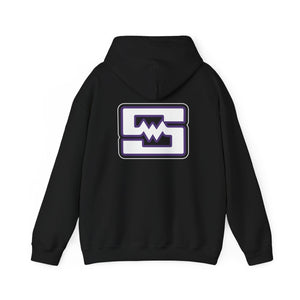 Unisex Hooded Sweatshirt - Mix Sports Shockwave (front and back logos)