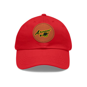 Dad Hat with Leather Patch (Round) - Arsenal