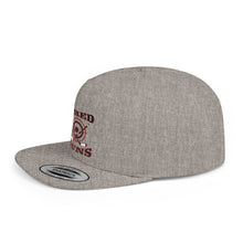 Flat Bill Snapback - Hired Guns (black/red logo)