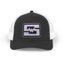 Embroidered Snapback Trucker Cap - Shockwave