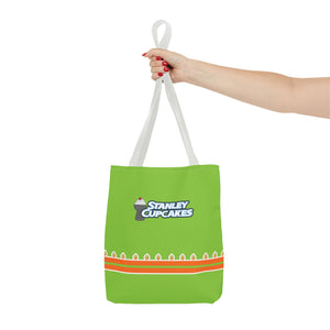 Stanley Cupcakes Green Tote Bag - Fun & Festive Reusable Shopping Bag