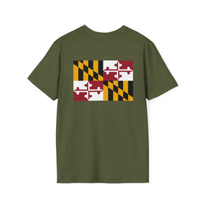 CFTowson Unisex Softstyle T-Shirt - Flag back