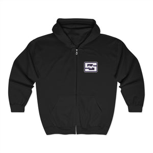 Unisex Heavy Blend™ Full Zip Hooded Sweatshirt - Shockwave Logo (Embroidered)