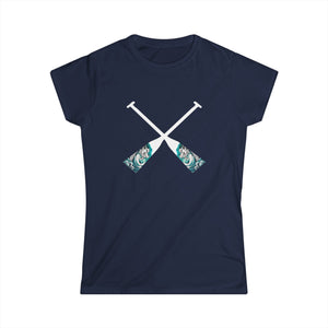 Making Waves - Women's Softstyle Tee - Paddle