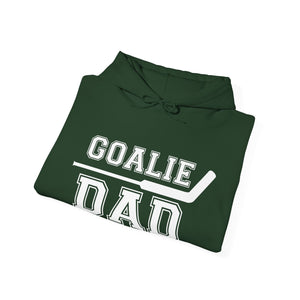 Unisex Heavy Blend™ Hooded Sweatshirt - Goalie Dad (in white)