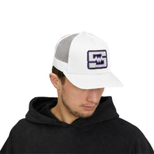 Embroidered Snapback Trucker Cap - Shockwave