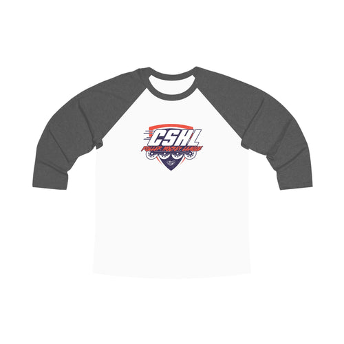 CSHL Roller Unisex Tri-Blend 3/4 Raglan Tee