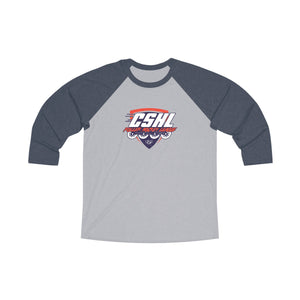 CSHL Roller Unisex Tri-Blend 3/4 Raglan Tee