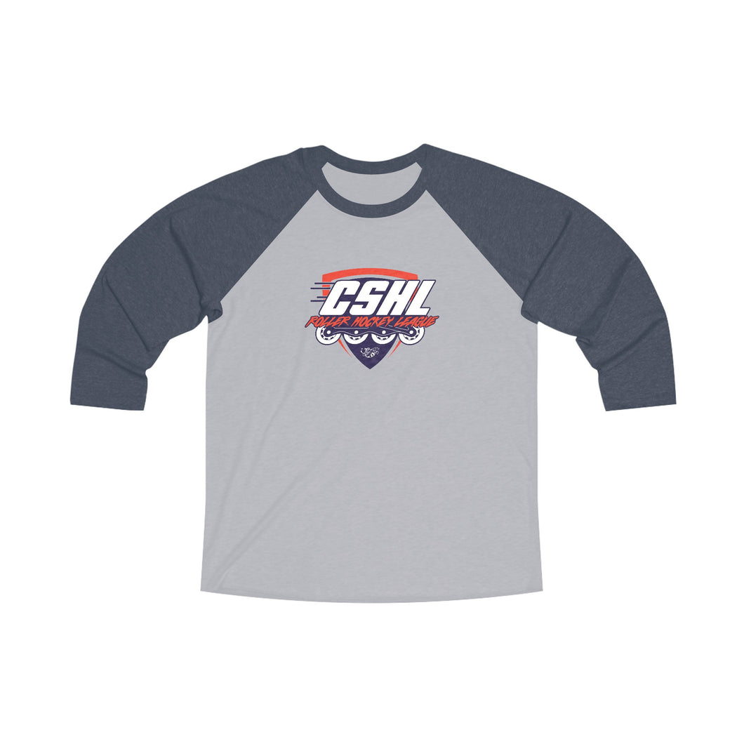 CSHL Roller Unisex Tri-Blend 3/4 Raglan Tee