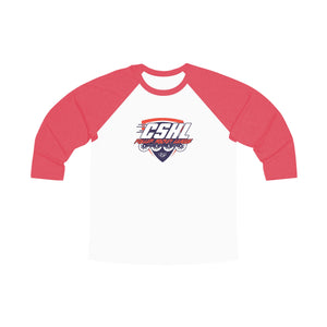 CSHL Roller Unisex Tri-Blend 3/4 Raglan Tee