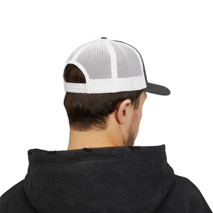 Embroidered Snapback Trucker Cap - Shockwave