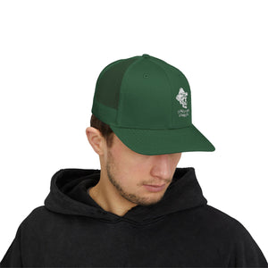 Cotton Snapback Trucker Cap - Conestoga Cowboys (white logo)