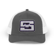 Embroidered Snapback Trucker Cap - Shockwave
