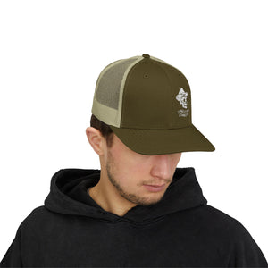 Cotton Snapback Trucker Cap - Conestoga Cowboys (white logo)