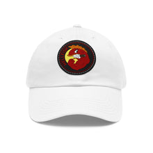 Dad Hat with Leather Patch (Round) - Hellfish