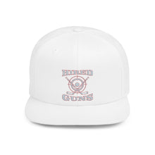 Flat Bill Snapback - Hired Guns (gray/red logo)