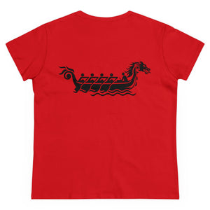 Making Waves - Women's Midweight Cotton Tee - Paddle Like a Mother