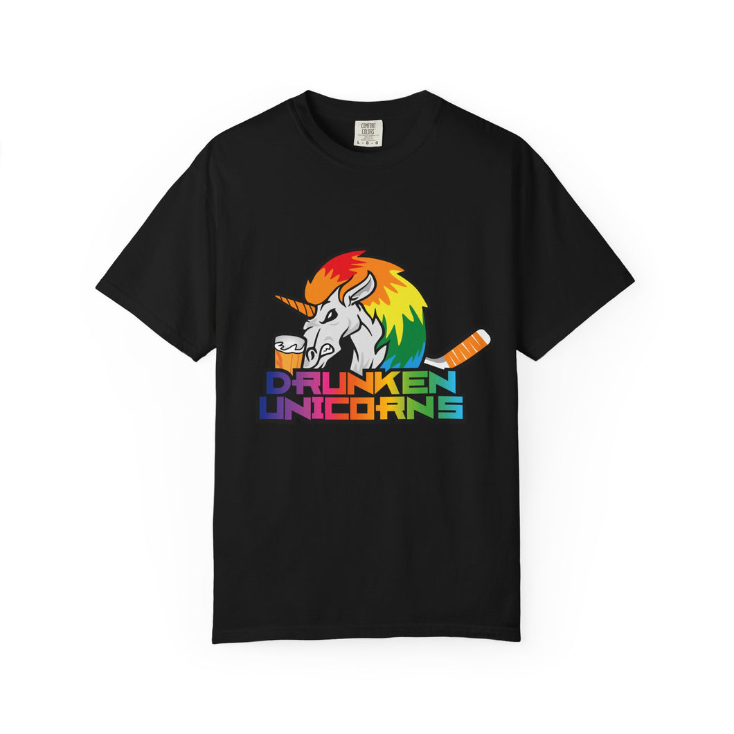 Drunken Unicorn Unisex Garment-Dyed T-shirt - PBH